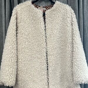 Band of Gypsies cream faux fur Teddy Jacket